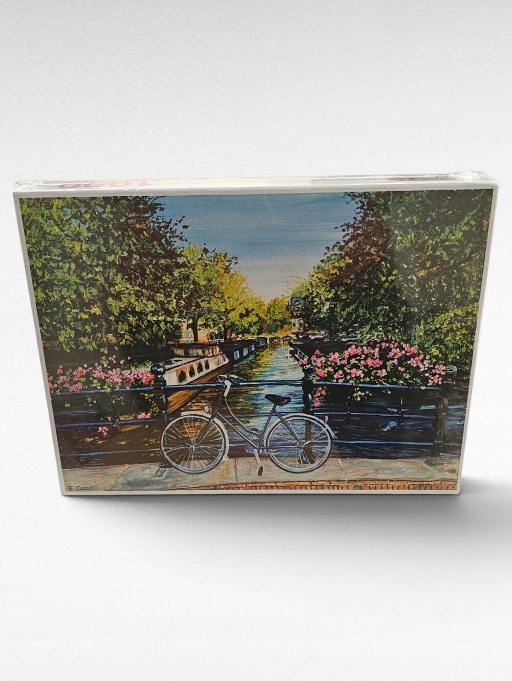 Cycling by the Canal by Elodie Cazes 1000 Piece Puzzle